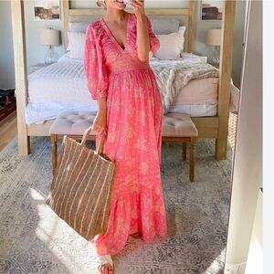 NWOT Free People Golden Hour Maxi Dress
